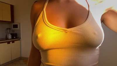 This shirt is so kind to my boobs you can feel it, right?