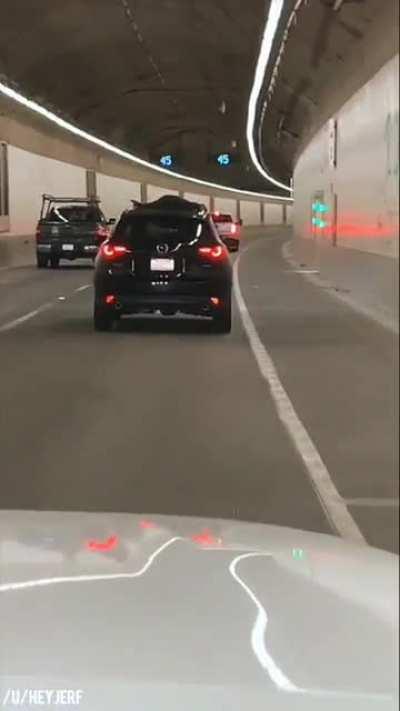 Jumping on top of a strangers car isn't like in the movies.