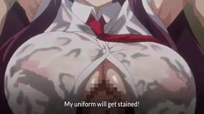 Right Between Her Tits!