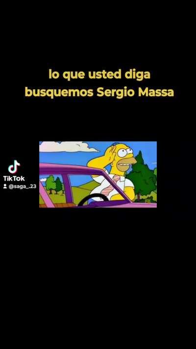 Lo que usted diga Sergio Massa 