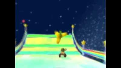 Insane banana throw I'll never be able to pull off again [Double Dash]