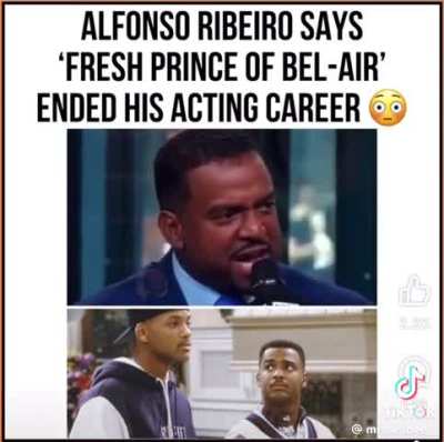 Alfonso Ribeiro, who played Carlton on the show, talks about how The Fresh Prince of Bel-Air ruined his career.