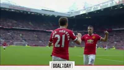 On this day the 14th September 2014 Ander Herrera scored his first goal for Manchester United