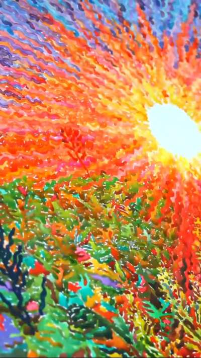 My newest botanical creation - In the rapeseed field, watercolor on paper and canvas, 51 x 39 inches. Festive and warm-up soul sunset in the field of rapeseed in May in my village. There are also poppies and wildflowers. I spent around 100 hours to create