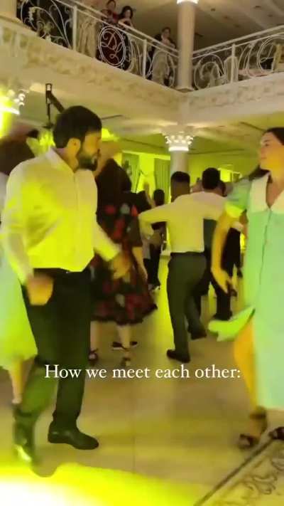 It's like watching 2 birds in a mating dance