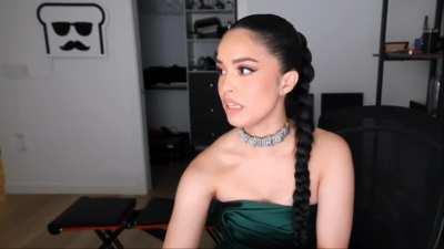 Rae looking incredible on toast's stream