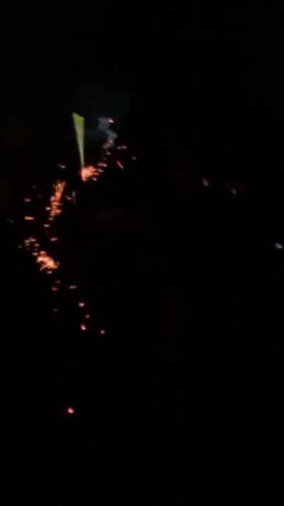 He tried to juggle roman candles...