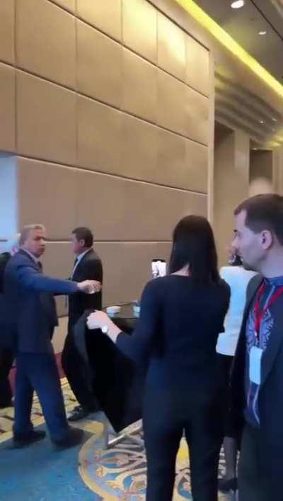 At the summit of the Parliamentary Assembly of the Black Sea Economic Cooperation in Ankara a member of Russian delegation attempted to remove Ukrainian flag.