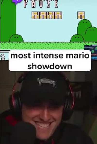 context: I think he bet like 20 subs ($100) on beating the game without dying