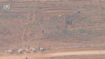 Footage of Hamas militants getting killed by air support