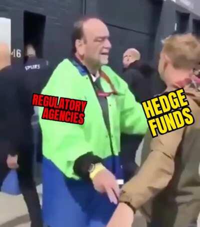 Regulatory agencies overseeing short selling activities of big hedge funds