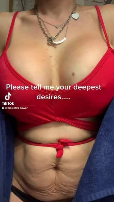 Attention Seeking Milf with Huge Knockers! TikTok in comments ⬇️