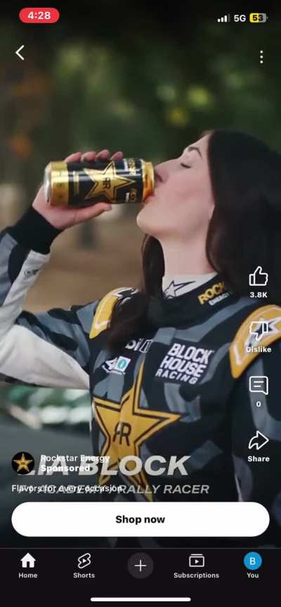 Just saw this ad for rockstar