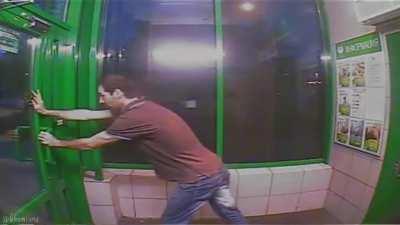 There was also a button to open the door!