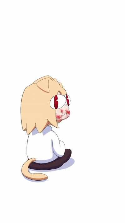 The creature being her silly self