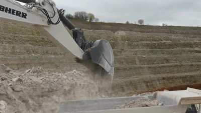 Liebherr R9150B in a Quarry