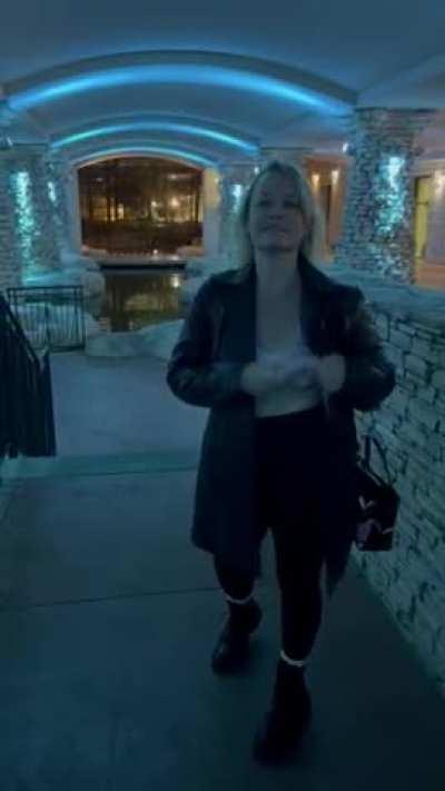 If you know where this is, you know this is VERY public on a Saturday evening