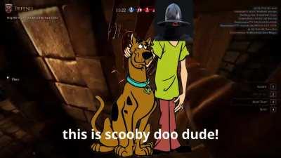 I ran into an actual Scooby Doo chase scene