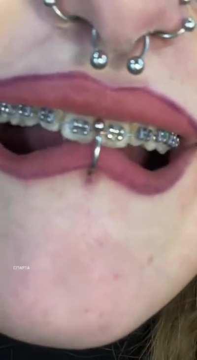 piercing your lips