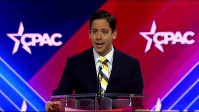 CPAC is Comicon for Nazis. Here's a clip of a christofascist MAGA Nazi openly calling for the extermination of transgender people.