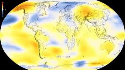 Global Temperature Anomalies from 1880 to 2018