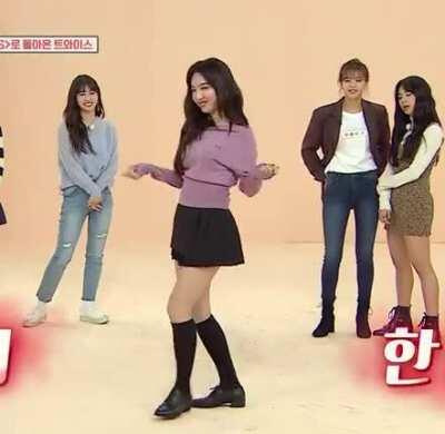 Nayeon with the moves (ft. TWICE)