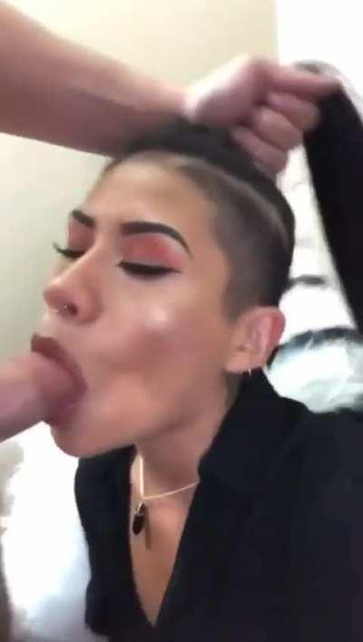 Rough Asian face fuck