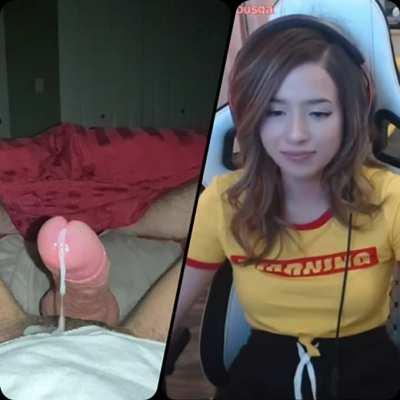 Pokimane Watches Big Cock Glaze The Camera