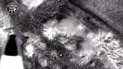 [Full version] Ukraine's 77th Airmobile Brigade UAV pilots participated in a counteroffensive against Russian forces in the group's sector, using FPV strikes against armored vehicles and munition drops against infantry. (Unorthodox editing, but interestin