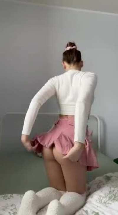 Skirts were made for no panties