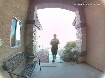 2 Cameras and a Doorbell cam and these Amazon drivers still think they slick. Glad we have the cameras otherwise Amazon would be like.. Too bad.