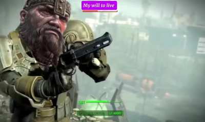 New highlander tech : his shiny bald head now deflects projectiles