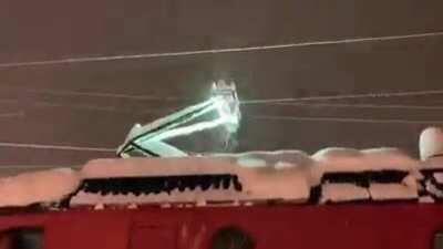 Intercity train moving out of Lienz station in Austria