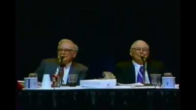Timeless lesson from Berkshire Annual Hathaway Conference in 2000.