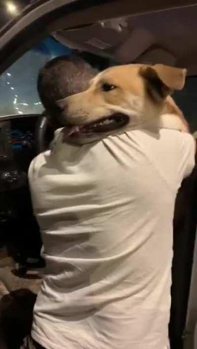 Follow up to video of a mob of 200 people in Israel descending on the house of the dog abuser. Happy video of the dog with his rescuer