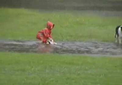 No playing in the rain!