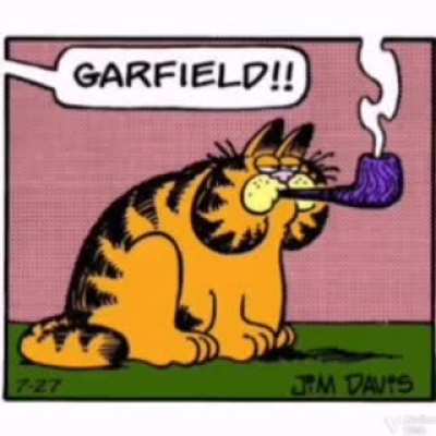 garfield smoking
