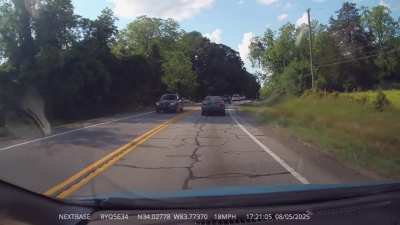 Accident with a motorcycle that I caught on cam last week