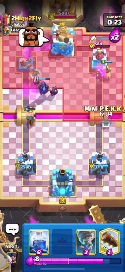 Evo Mega Knight versus Golem is so unserious