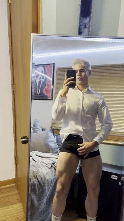 Hard as fuck and not even dressed yet… gonna be late again.