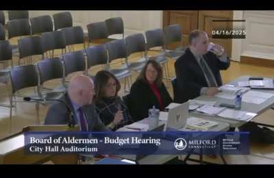 Milford CT Republican alderman Smith gets feelings hurt at a city council meeting after getting shunned for referring to “padded cells” relating to the towns special education kids.
