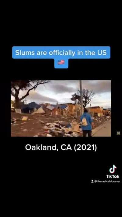 Literal SLUMS are propping up around California 😖