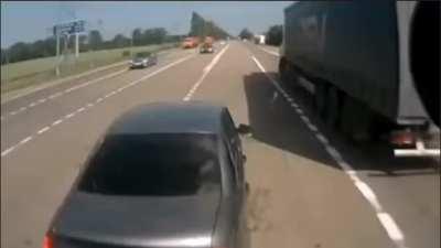 2 people died after truck rear ends car