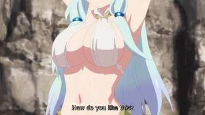 Shea Haulia showing off her assets.