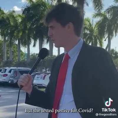 Conspiracy theorist believes her friend “passed out” and was “medically abducted. She is convinced her friend didn’t die from COVID.