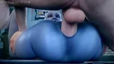 Liara Gets Huge Cock In Her Ass (Midnightsfm) [Mass Effect]