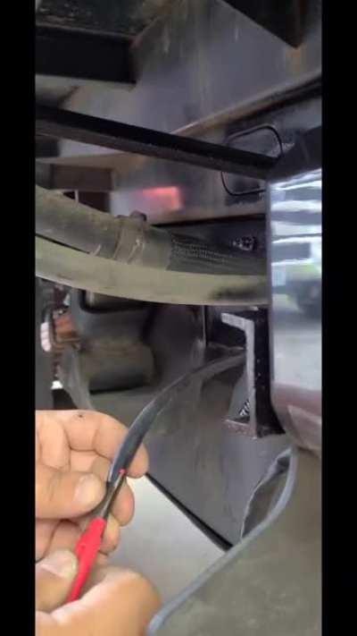 Mechanic life hack. No more finger pricks or cut wires! Seam rippers only cost a few dollars.