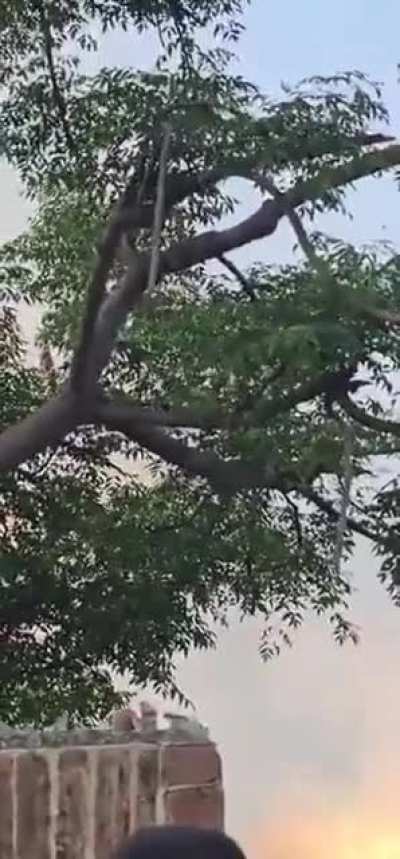 Pakistan Army GIDS Fatah-1 guided rocket system launching salvos towards Indian positions during the second phase of Operation Bunyan Marsoos (Iron Wall) in the 2025 India-Pakistan conflict (Marka-e-Haq)