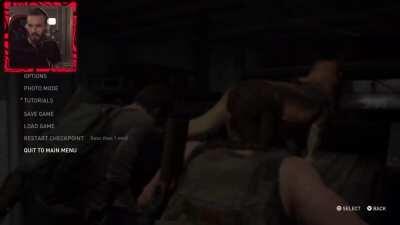 PewDiePie when he realizes he has to play 10 hours as Abby