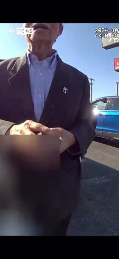 Frail 70 year old man aggressively tackled by cop